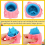 4pcs Evil Colorful Squirrel Cup Toys 4