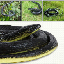 Realistic Rubber Snake Model 50 Inch Long Halloween Fools Prank Toys