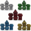 7Pcs Set Classic Rune Relief Perfect For Playing Games 2