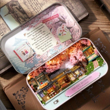 Diy Cabin Box Theater Assembled Wooden Small House Scene Model Creative Childrens Toys Birthday For Men And Women Friends