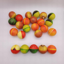 PU Sponge Ball Soft Touch Simulation Fruit Ball Creative And Interesting Pressure Relief Toy Office Prank Fun Toy Christmas And Years Small Gift