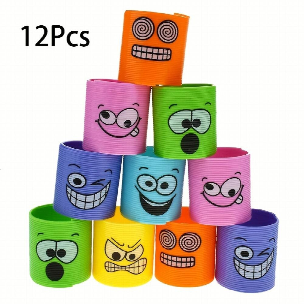 12Pcs Funny Pack Spring Rainbow Magic Coil Toy Mini Spring Bulk Toy Party Carnival Prizes Halloween Christmas Toys Birthday Candy Bag Stuffers-image-OPC-PD5F8S6-NEW