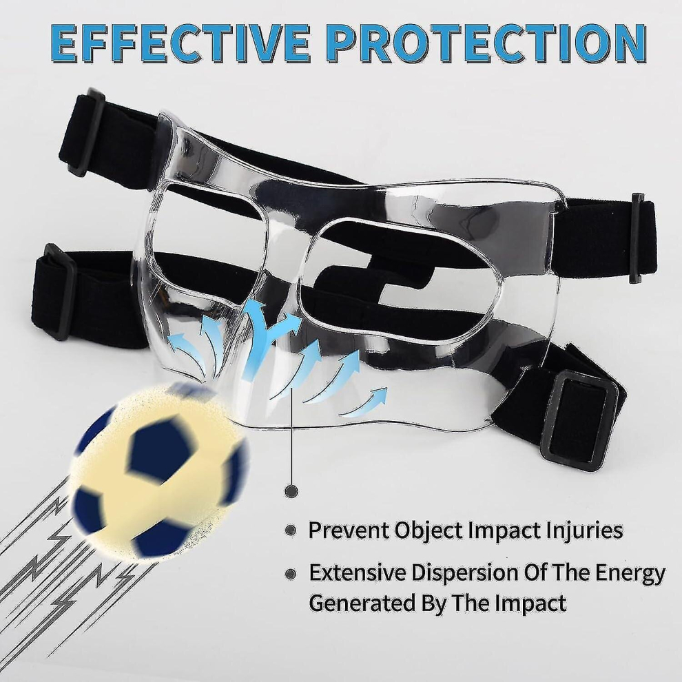 Nose Guard For Broken Nose, Adjustable Face Shield Mask For Sports Soccer Basketball, Protect Your Face And Nose From Impact 9326616188026