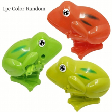 1pc Wind up Frog Toy Classic Nostalgic Toy Interesting Leisure Toy