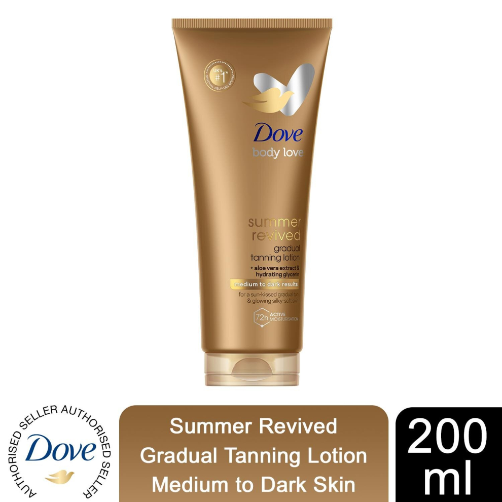 Dove DermaSpa Summer Revived Medium to Dark Gradual Self Tan 200ml