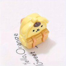 1pc Three dimensional Painted Cartoon Small Schoolbag Cream Glue Play House Micro Landscape Dollhouse Decoration