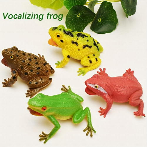 Halloween Prank Simulation Pinching Called Vocal Frog Model Toy 1