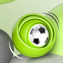 Three dimensional Decompression Ball Infinite Flip Decompression Ball Football Basketball Volleyball Rugby Decompression Puzzle Ball Toy Fidget Spinne