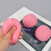 1pc Vent Toy Halloween Funny Small Brain Decompressing Brain Milk Vent Ball Flour Vent Ball Pinch Funny Toy