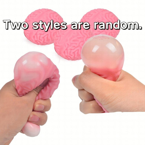 1 2pcs Soft Plastic Simulation Brain Vent Decompression Toy Squeeze Funny Gift Party April Fools Prank Props