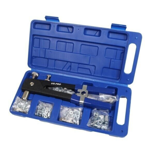 us pro 110pc Threaded Nut Hand Riveter M3, M4, M5, M6, M8 1