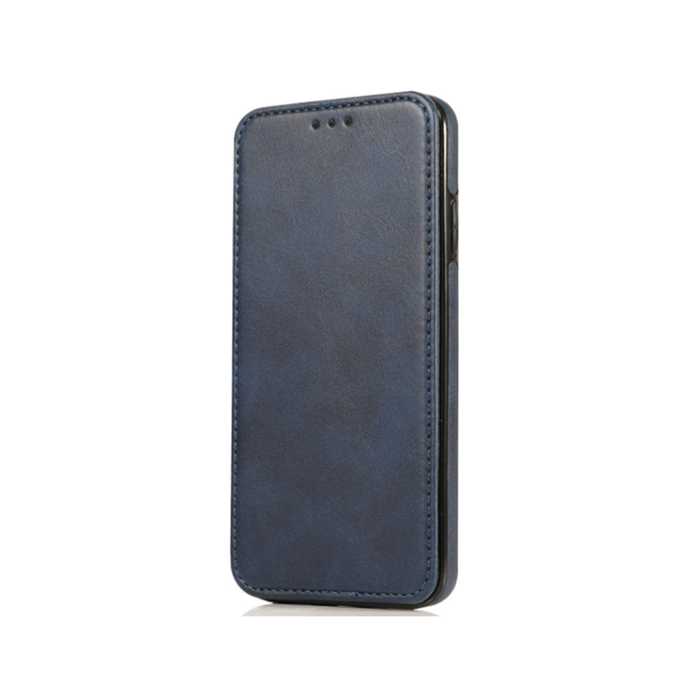 C42 Phone Magnetic Flip Protective Leather Case Protection Bumper Smartphone Case For Iphone 14 6.1 Blue 700000356243