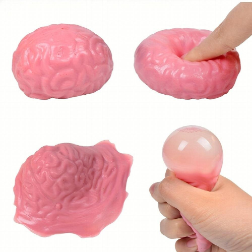 1 2pcs Soft Plastic Simulation Brain Vent Decompression Toy Squeeze Funny Gift Party April Fools Prank Props 1