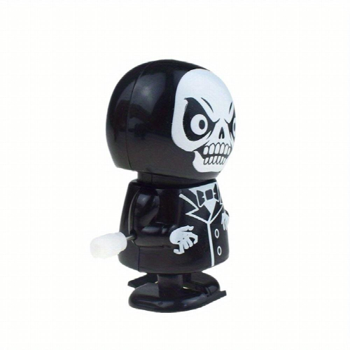 1pc Creative Clockwork Walking Death Chain Walking Doll Toy Wind Up Plastic Classic Clockwork Toy 1