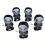 1pc Creative Clockwork Walking Death Chain Walking Doll Toy Wind Up Plastic Classic Clockwork Toy 3