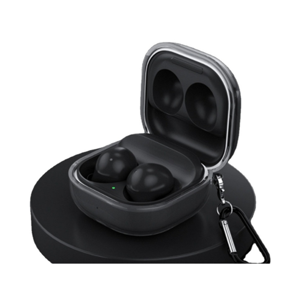 Transparent Earphone Protective Case Anti-Fall Headset Earphone Earbuds Case For Samsung Galaxy Buds 2 Pro Live (Transparent ) Black 766261981952