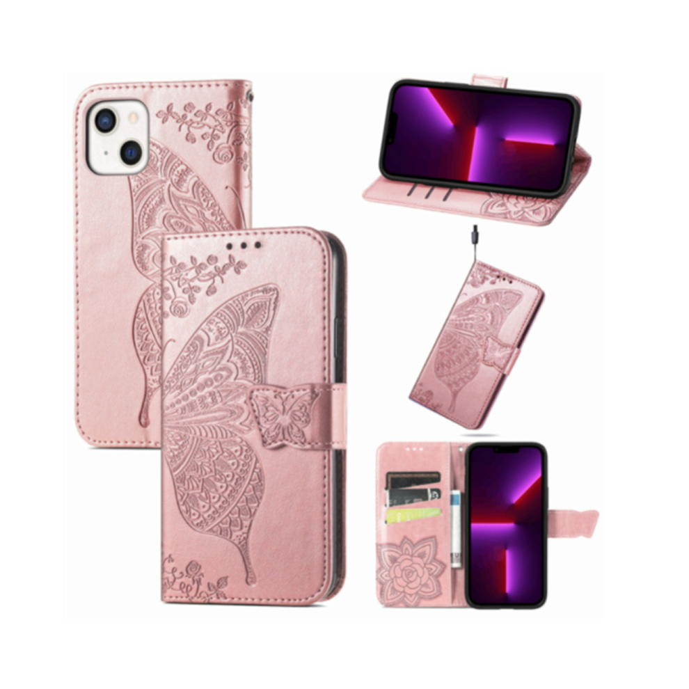 J25 Flip Wallet Phone Case Embossed Magnetic Protective Cover For Iphone 14 Plus 6.7 Inch 766261986247