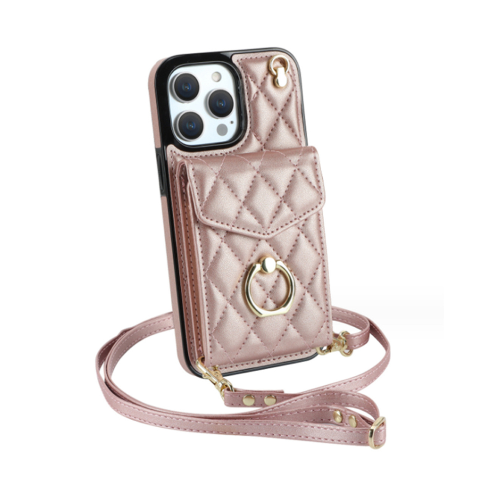 J11 Pu Leather Wallet Smartphone Case Crossbody Bag Card Pocket For Iphone 14 Pro Max 6.7 Inch 766261985691