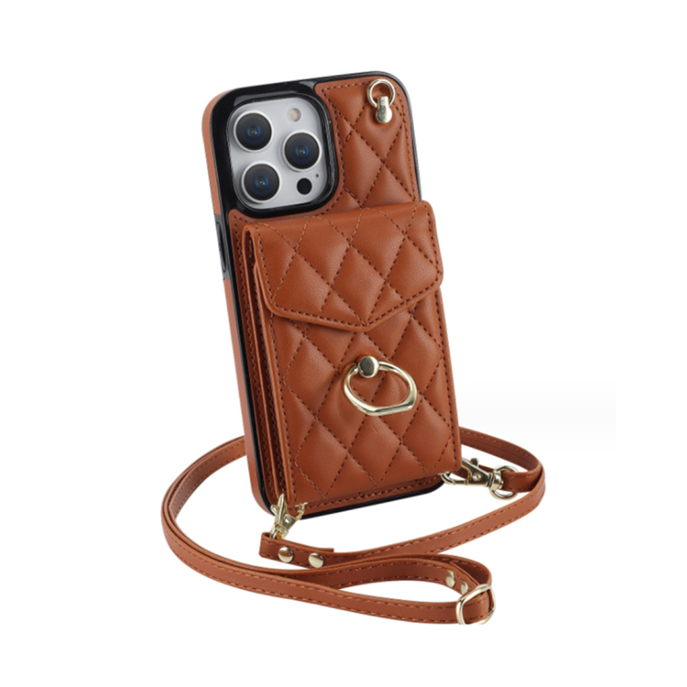J13 Pu Leather Crossbody Smartphone Case And Wallet Protective Cover For Iphone 14 Plus 6.7 Inch 766261985769