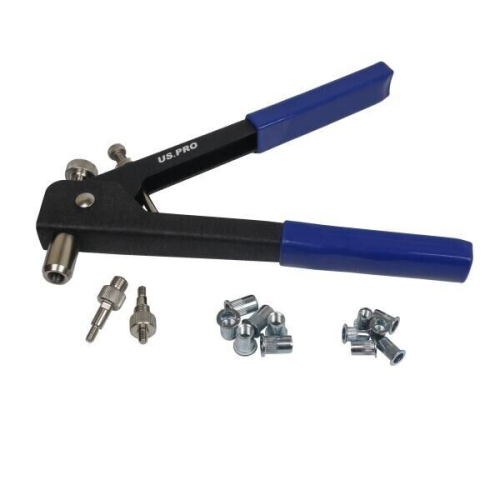 us pro 86pc Threaded Nut Hand Riveter M3, M4, M5, M6, M8
