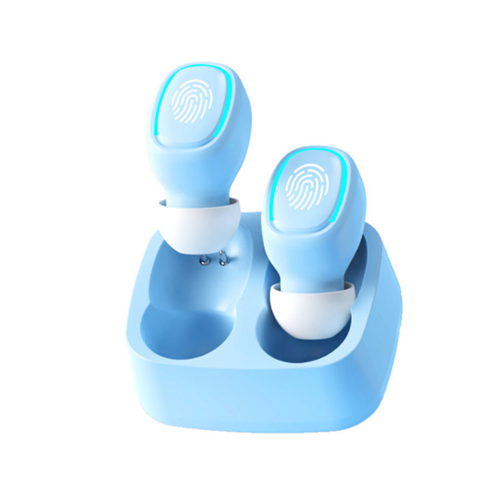 In-Ear Smart Fingerprint Touch Bluetooth Headset Hd Talk Waterproof Earbuds 766261801229