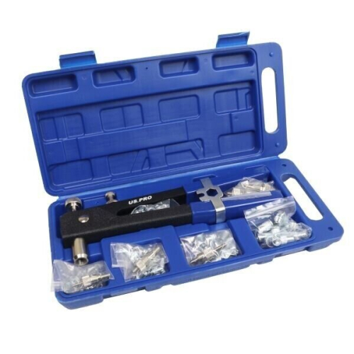 us pro 86pc Threaded Nut Hand Riveter M3, M4, M5, M6, M8 1