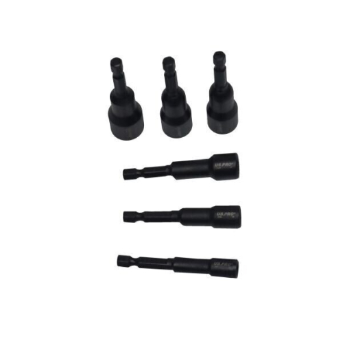 us pro 15pc 1/4" Hex Dr Magnetic Impact Nut Driver Set Metric & Sae 1