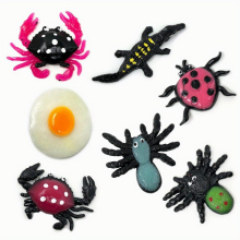 1 6Pcs Random Halloween Animals TPR Soft Glue Soft Paste Venting And Decompression Toys Prank Toys