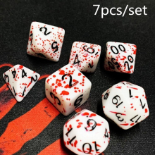 7pcs Dice Set D4 D20 High Sided Dice Board Game Dice For Home Games Party Games Bars Decompression Toys