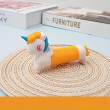 Unicorn Telescopic Tube Toy Versatile Pulling Fun Venting Novelty Toy Waist Random