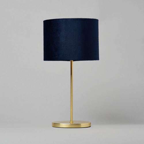 (Table Lamp, Blue) LITECRAFT Velvet Shade Table Lamp, Lampshade 1
