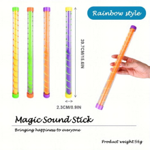 1pc Carrot Series Decompression Wand Magic Sound Effect Wand Sound Plastic Pipe Wand Fart Sound Wand Novel Toys Various Colors Suitable Decompression