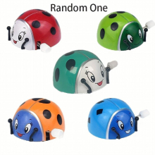 1pc Novelty Funny Clockwork Ladybug Flip Heel Head Turn Circle Clockwork Toy Peaceful Mindset Gathering Office And Leisure Small Toy Random