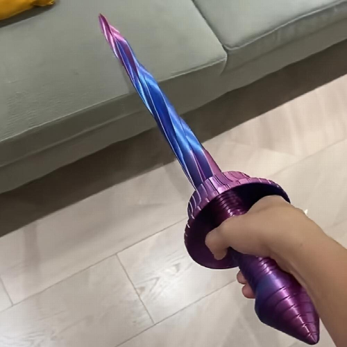 3D Printing Gravity Telescopic Spiral Samurai Decompression Toy Halloween Gift Christmas Gift 1