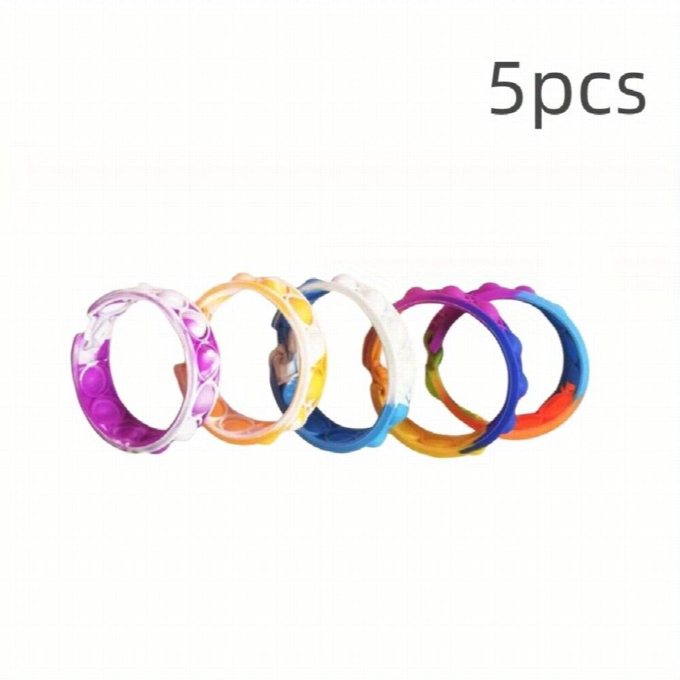 Candy Colored Decompressing Bracelet Squeezing Bracelet Relieving Anxiety Bracelet Pressing Bubble Silicone Bracelet