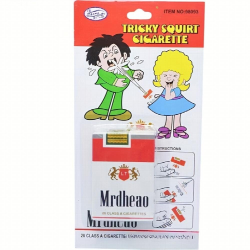 Quick Hot Fun Tricky Plastic Water Spray Cigarette Box Creative Spoof Man Cigarette Box Toy