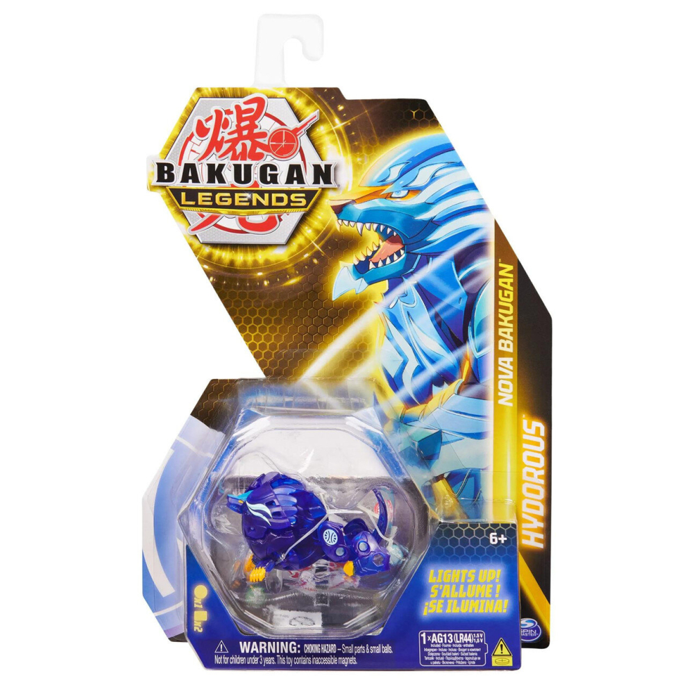 (Hydorous) Bakugan Legends Nova Light-Up Figure Trading Cards