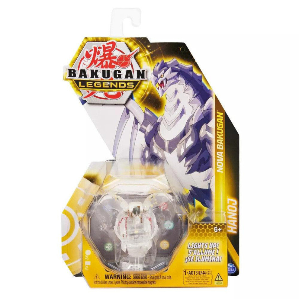 (Hanoj) Bakugan Legends Nova Light-Up Figure Trading Cards