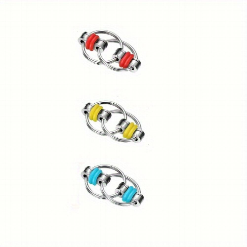 Fidget Cube Adult Vent Bicycle Iron Chain Toy Decompression Metal Keychain Decompression Chain