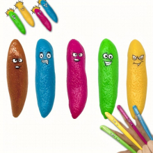 5pcs Finger Ejection Poop Creative Soft Glue Spoof Tricky April Fools Sticky Wall Whole Person Decompression Toy