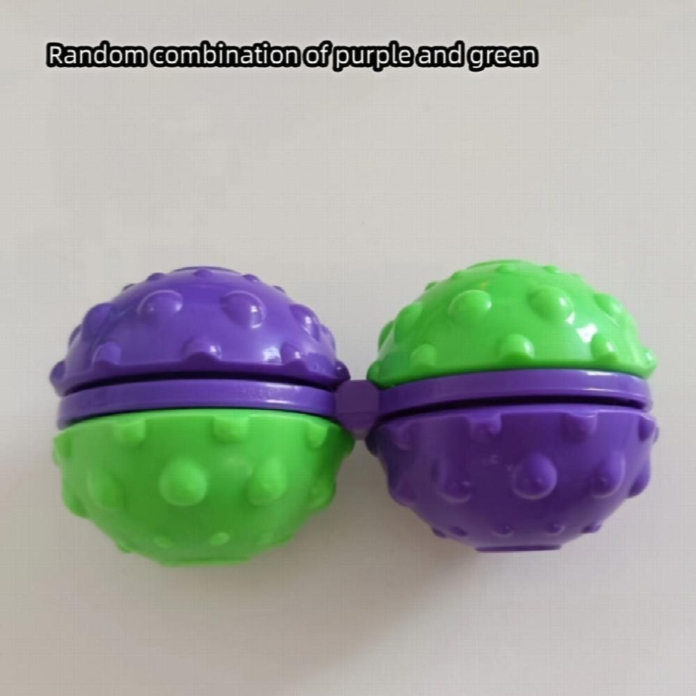 Radish Massage Ball Connected Fingertip Rotating Gyroscope Ball Pressure Relief Massager 3D Finger Rotation Creative Toy For Pressure Relief