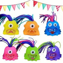 1pc Random Random Teeth Pulling Hair Will Scream Toy Stress Reliever Toy