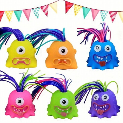 1pc Random Random Teeth Pulling Hair Will Scream Toy Stress Reliever Toy
