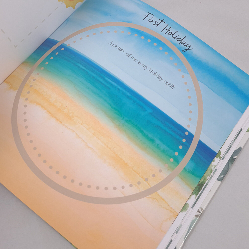BABY MEMORY BOOK BABY'S FIRST YEAR MILESTONE JUNGLE THEME 1