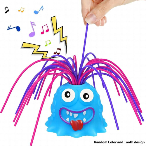 1pc Random Random Teeth Pulling Hair Will Scream Toy Stress Reliever Toy 1