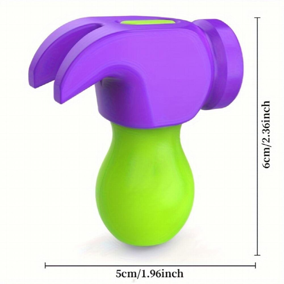 1pc 3D Gravity Carrot Hammer Mini Portable Toy Hammer Decompressing Toy Decompressing Relaxation Massage Thumping Interactive Toy