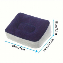 1pc Inflatable Foot Pad Office Home Inflatable PVC Flocking Soft Foldable Foot Pedal