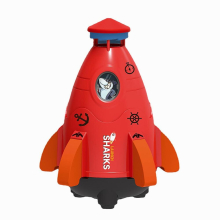 Space Rocket Sprinklers Rotating Water Powered Launcher Summer Fun Entertainment