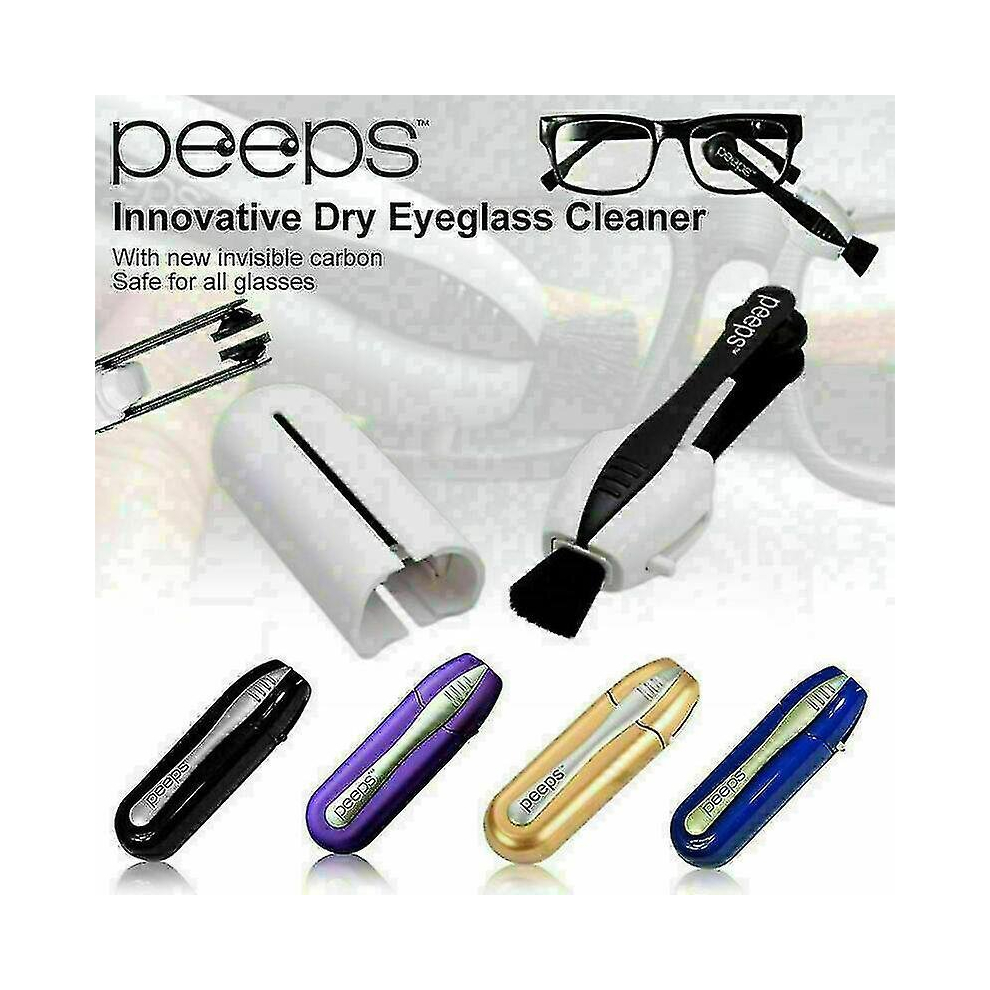Portable Peeps Best Eyeglass Sunglass All In One Glasses Lens Cleaner Brush