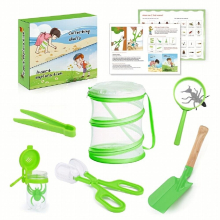 7pcs Outdoor Adventure Kit Insect Observation Box Folding Pet Cage Insect House Bug Catching Kit Seaside Shell Collection Kit Pest Control